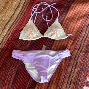 Victoria secret beaded top and bottom
